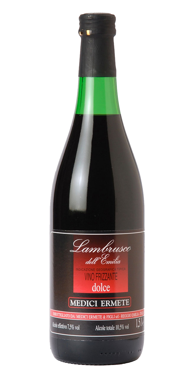 Lambrusco dell\' Emilia | Vino Medici Emilia 0,75l Ermete aus Perlwein | Romagna - - Roter 8% Italia Rosso Dolce IGT