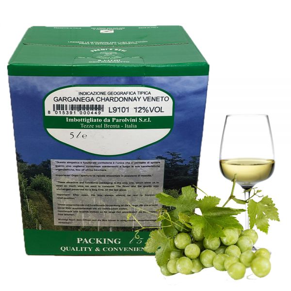 Chardonnay Garganega Veneto IGT 5l Bag in Box 12% | Parol Vini