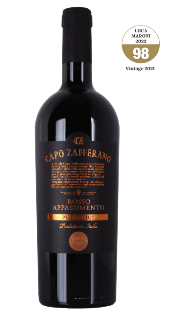 Apulien Rotwein | aus 0,75l 14,5% Italia Vino IGT 2021 Appassimento Zafferano Rosso Progetti - Capo Agricoli | -