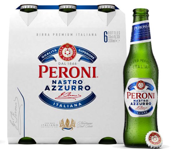 Nastro Azzurro Peroni Birra Bier 3 x 0,33 Liter | Nastro Azzurro